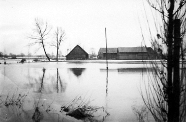 Hochwasser bei Schmogrow